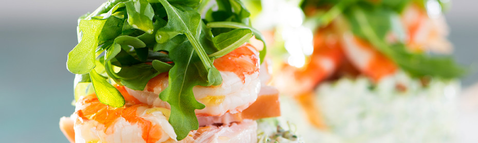 Prawn and Smoked Chicken Broccoli Stack